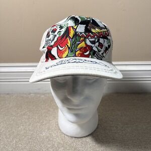 Don Ed Hardy Christian Audigier Embroidered Skulls Sombrero Snapback Trucker Hat